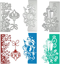 3 Pcs Die Cuts for Card Making, Christmas Metal Cutting Dies Scrapbooking Die-C