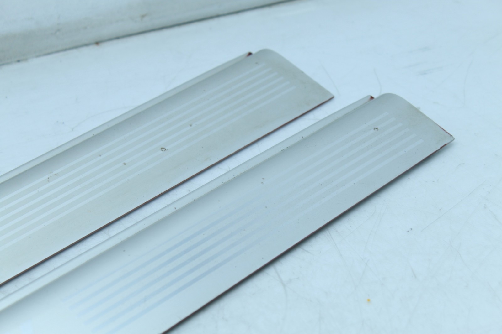 02-07 MASERATI M138 COUPE 4200 SPYDER STAINLESS DOOR SILLS SCUFF PLATES T6694
