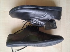 ZAQQ Leder  Barfuß-Halb-Schuhe-Business-Shoes 40 NEU schwarz Handmade Germany 