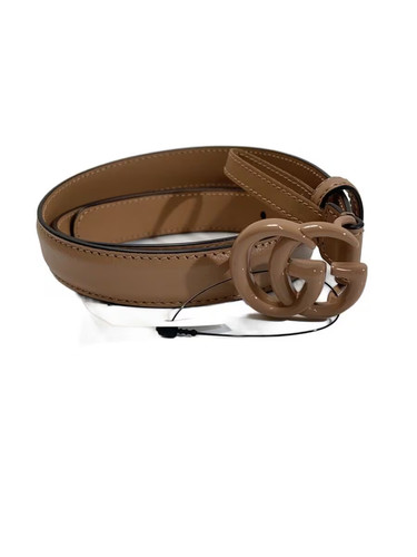 GUCCI Belt BEG Plain Women's 409417