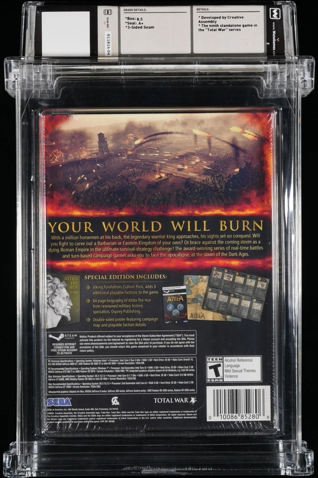 Total War: Attila - Special Edition, WATA 8.5 A+ - Image 2 of 4