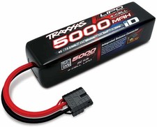 Traxxas 2889X 14.8V 5000mAh 4-Cell 4S 25c LiPo Battery, Long