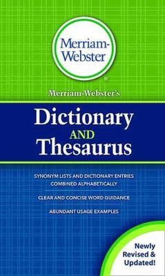 MerriamWebsters Dictionary and Thesaurus by MerriamWebster (English) Hardcover B