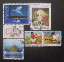 FRANCE-1998- N°3145 - 3147 - 3148 - 3151 - 3152 et 3165 oblitérés
