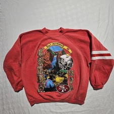 Vintage San Francisco 49ers Apex One Crewneck Sweatshirt XL 80s 90s RARE