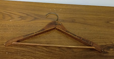 Vintage Wooden Clothes Hanger DIAMOND RUBIN CLOTHIERS Brooklyn New York