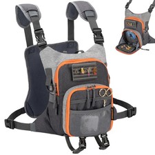 QulayQualy Fly Fishing Pack - Chest Pack with Work Station Lightweight Tackle...