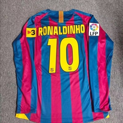 Retro Barcelona 05/06 Jersey Ronaldinho #10 Custom Name & Number