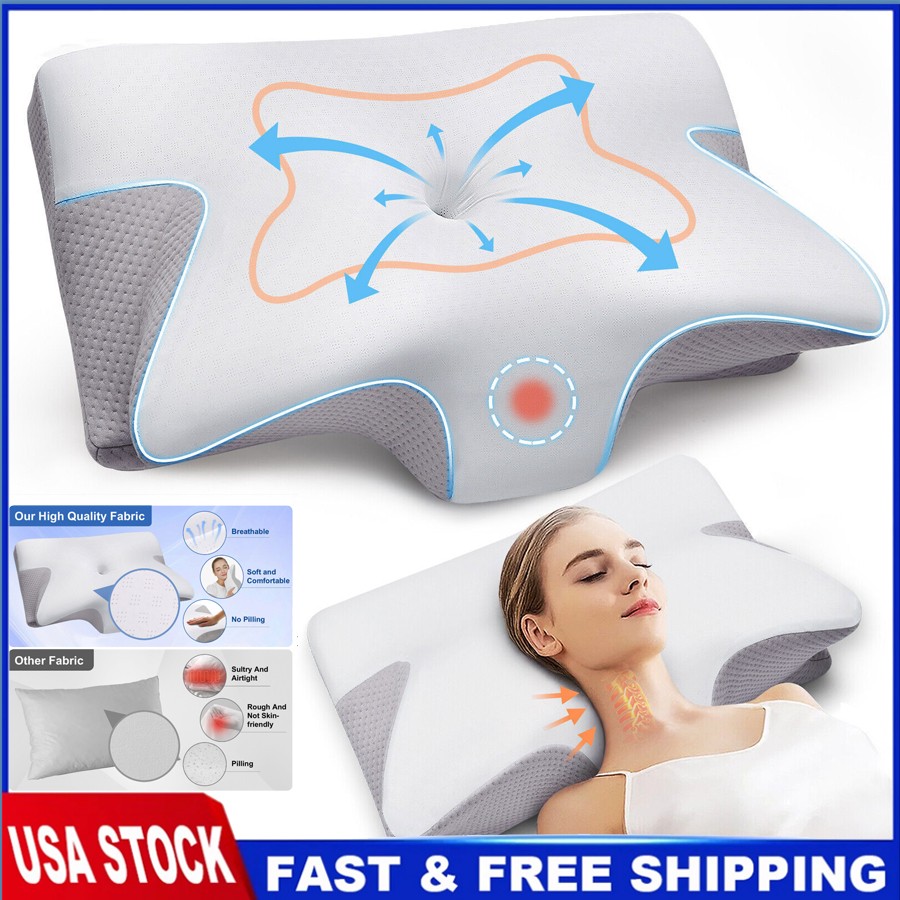 Cervical Pillow for Neck Pain Relief,Orthopedic Neck Support Pillow for Side