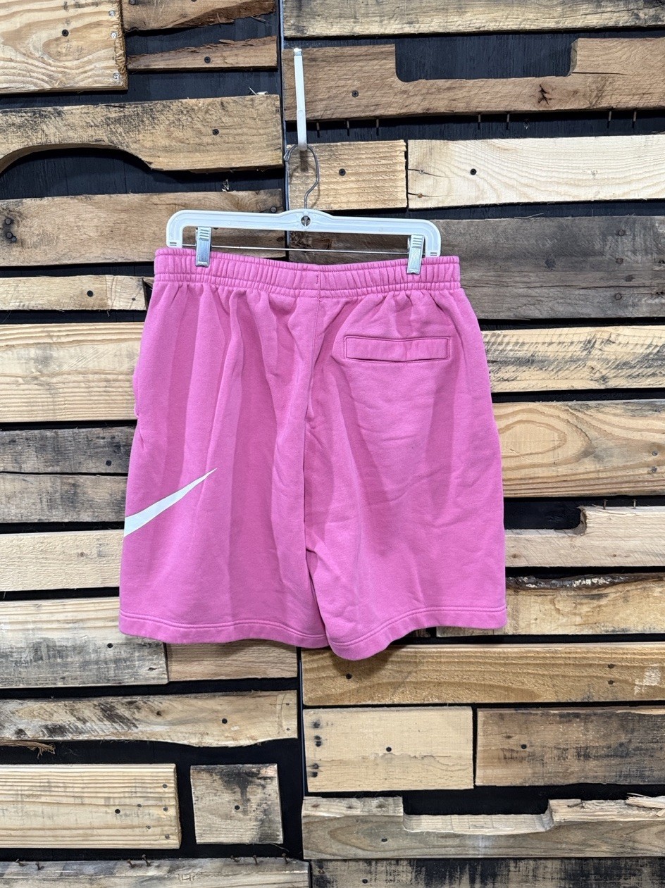 Nike Sportswear Shorts Men Large Pink Club Fleece Sweat Lounge Big Swoosh Logo thumbnail 4