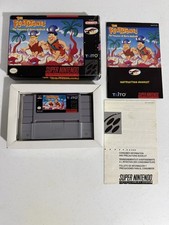 Flintstones Treasure of Sierra Madrock Super Nintendo SNES Complete CIB