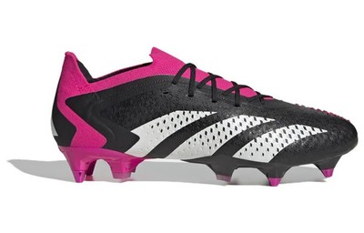 Adidas Herren schwarz & pink Predator Accuracy 1 niedrig SG Fußballschuhe UK 6 Ref 1640