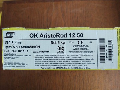 *NOS* ESAB OK AristoRod 12.50 Welding Wire, 0.8mm, 1A5008460H, 11 lbs