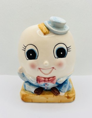 Vintage Replo Japan 7080 Humpty Dumpty Pflanzgefäß Vase Chicago Kinderzimmer Pflanzgefäß