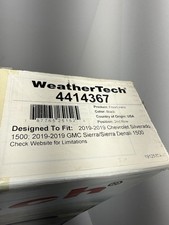 Weathertech 4414367 Black 2nd Row Floor Mat 2019-2025 Silverado Sierra 1500 Weathertech 4414367 Black 2nd Row Floor Mat 2019-2025 Silverado Sierra 1500
