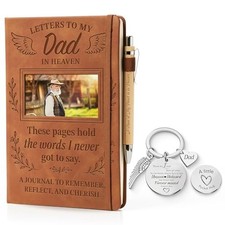 Memorial Gifts for Letters to My Father in Heaven Grief Journal Loss of Dad