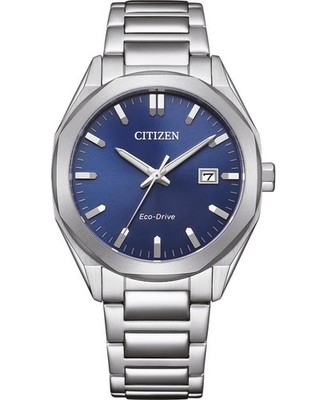 CITIZEN Men Analog Eco-Drive Casual Watch Classic Dress Blue Dial Waterproof Rou