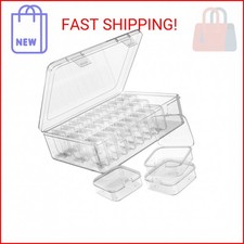 Bead Organizer Box, 30pcs Small Clear Plastic Storage Containers, Craft Storage