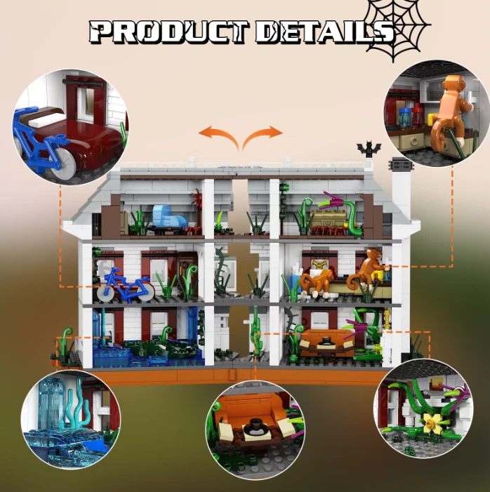 NEW MOC Design JUMANJI Blocks Set JUMANJI Set Architecture Blocks JUMANJI House - Image 4 of 4