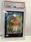 Bo Nix 2024 Panini Donruss Optic #209 Purple Shock Prizm PSA 9 Broncos