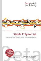 Lambert M. Surhone (U. A.) | Stable Polynomial | Taschenbuch | Englisch (2026)