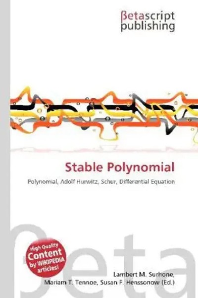 Lambert M. Surhone (U. A.) | Stable Polynomial | Taschenbuch | Englisch (2026)-image