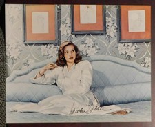 Lauren Bacall autographed 8x10 photo of this sexy & beautiful actress