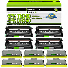 TN360 LOT Toner Cartridge DR360 Drum for Brother HL-2140 2170W MFC-7340 7840W