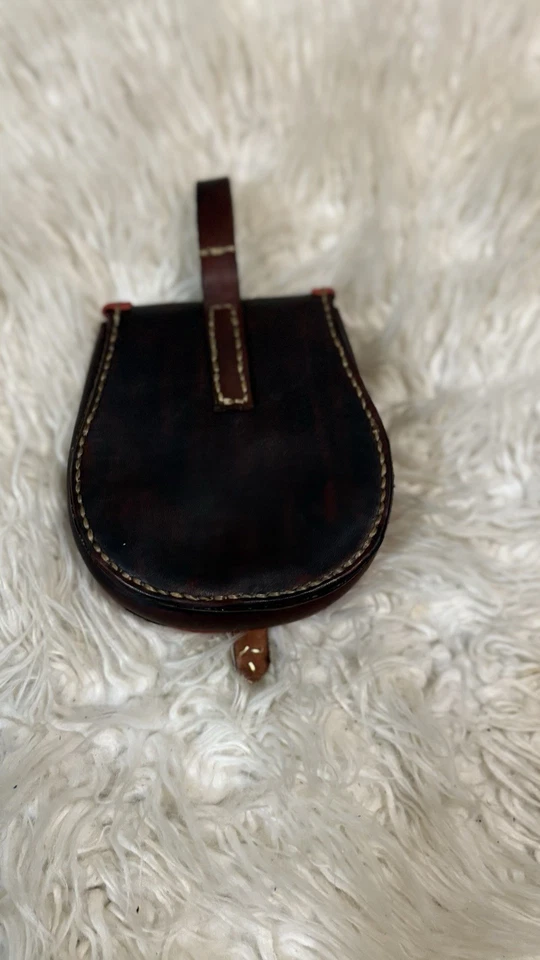 Handmade Viking Belt Bag Birka & Timerovo Kiev Rus Inspired Leather Bag - Image 3 of 4