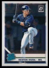 Keston Hiura 2019 Donruss Optic Rated Rookie Card!!. rookie card picture