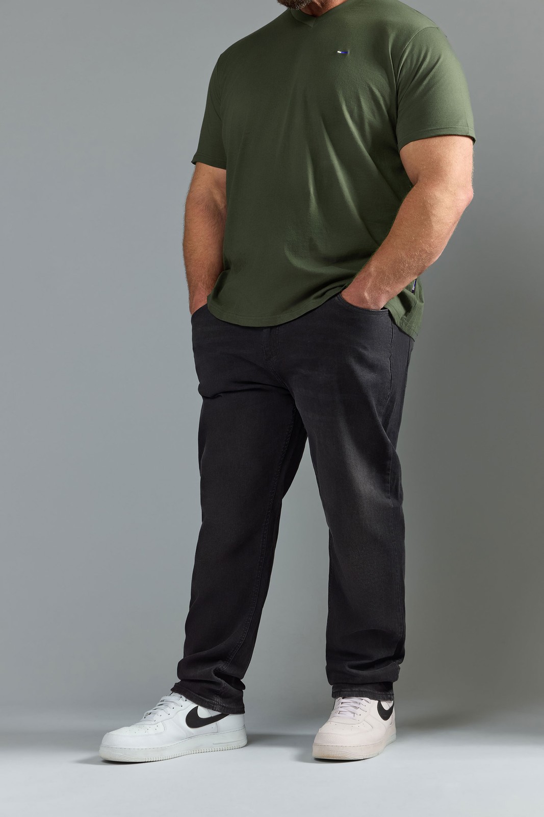 Big & Tall Mens Washed Denim Stretch Jeans