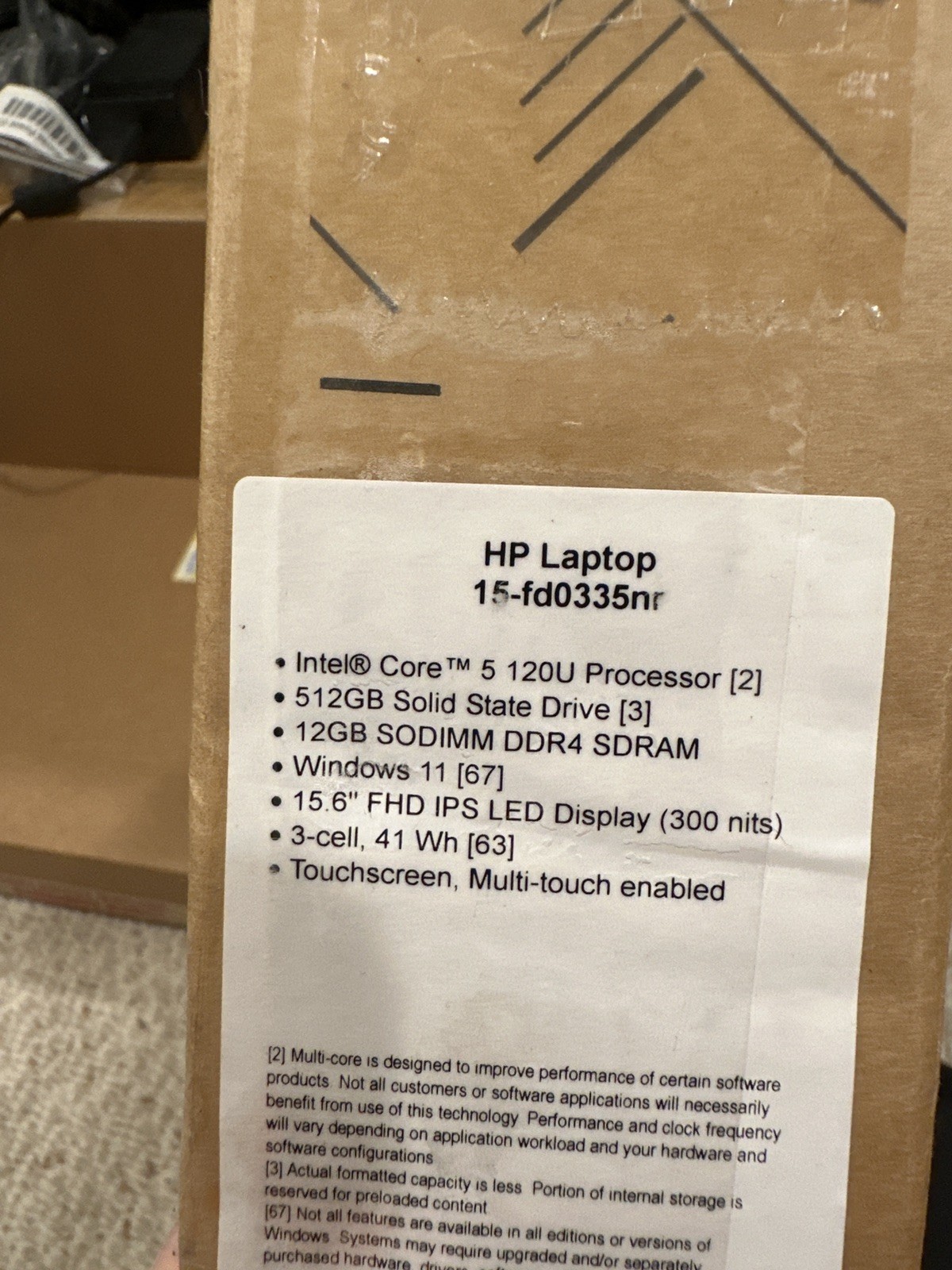 HP Laptop 15‑fd0335nr - Fast and Reliable