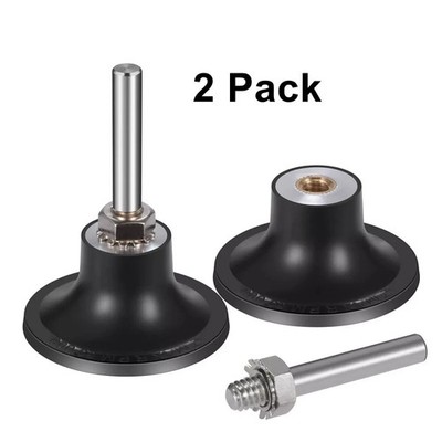 2PCS 2 inch Sanding Disc Holder Mandrel 1/4'' Shank Roll Lock Rotary Pad Holder