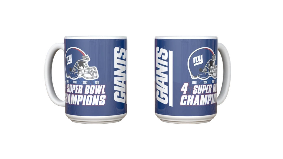 BDA New York Giants - offizielle NFL Tasse "Super Bowl Champions" 450ml