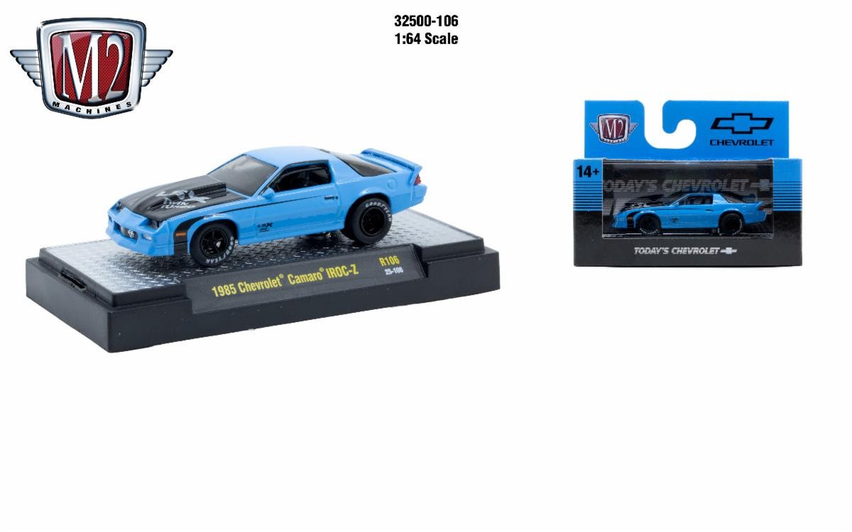 M2 1:64 Scale Auto-Thentics 1985 Chevrolet Camaro IROC-Z (R106