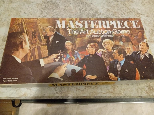 VTG 1970 Masterpiece The Art Auction Game Parker Brothers