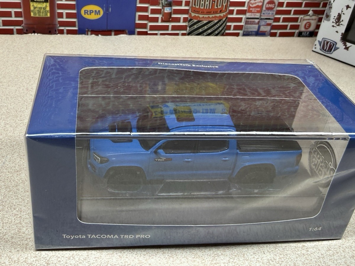 1/64 DiecastTalk Exclusive GCD Toyota Tacoma TRD PRO Voodoo Blue