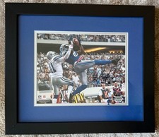 Autograph Calvin Johnson Photo Framed