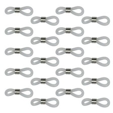 20 Pack Eyeglass Chain Ends, Adjustable Eyeglass Strap Connectors for Women's...