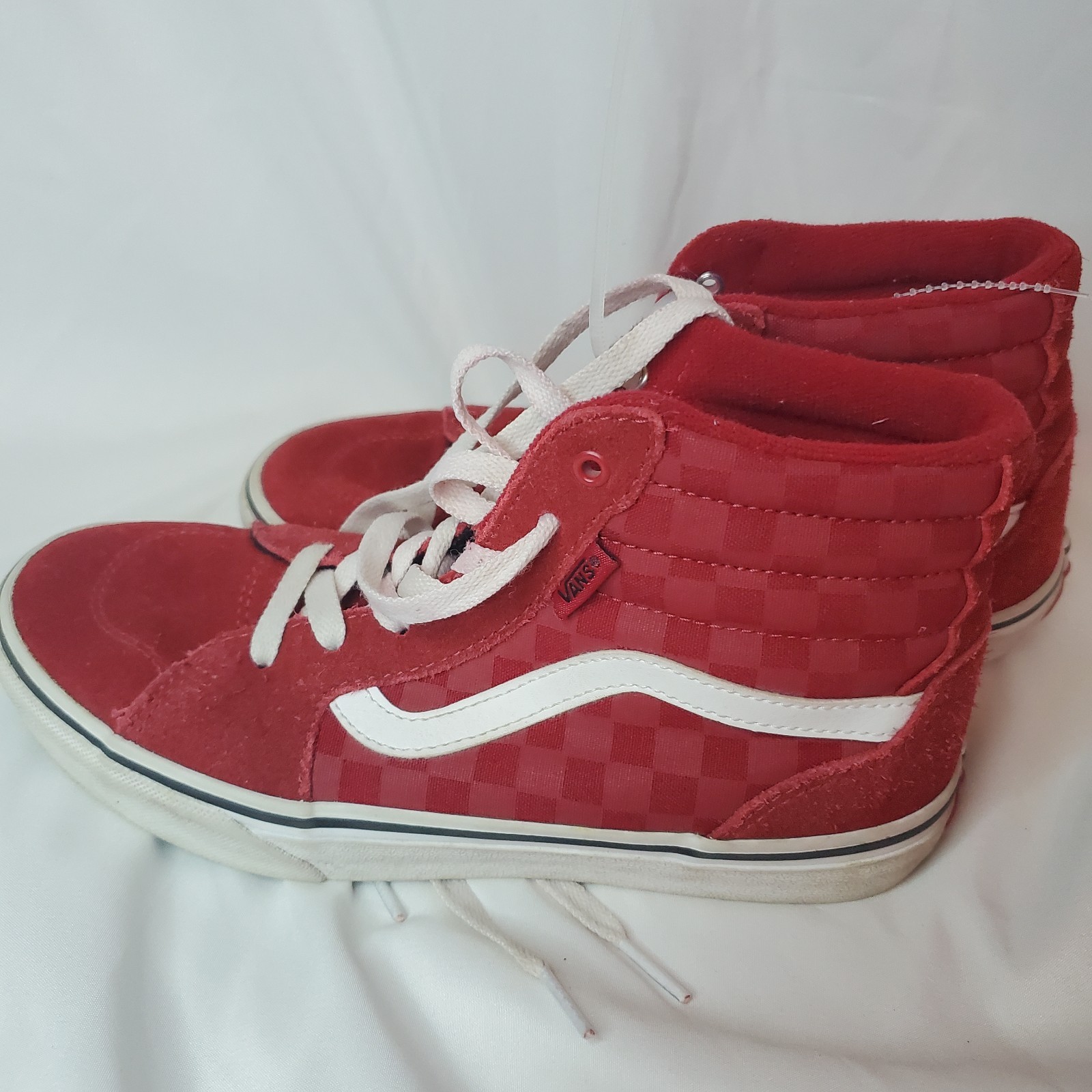 Vans Boys Filmore Hi Top 721356 Red Casual Shoes Sneakers Size 4 thumbnail 5