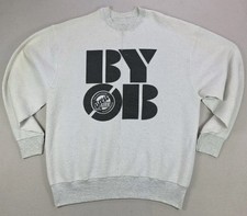 Vtg Fruit Of The Loom Sweatshirt XL Grey Brew City Wisconsin BYOB Made In USA