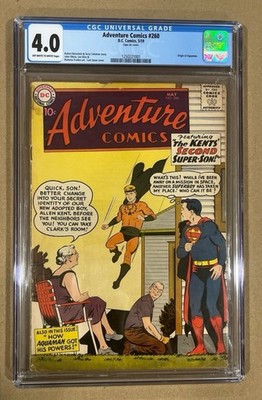Adventure comics #260 CGC 4.0 DC Comics- Origin of Aquaman