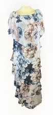 Women’s NWT SLNY Gina Bacconi Jocelyn Tier White Dress Size 14