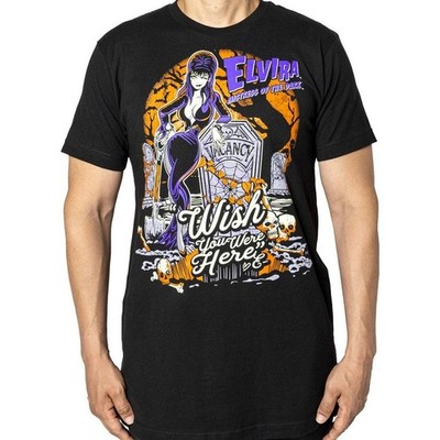 Kreepsville Wish You Were Here Elvira T-shirt GLOW in DARK Tee S-M-L-XL-2X-3X