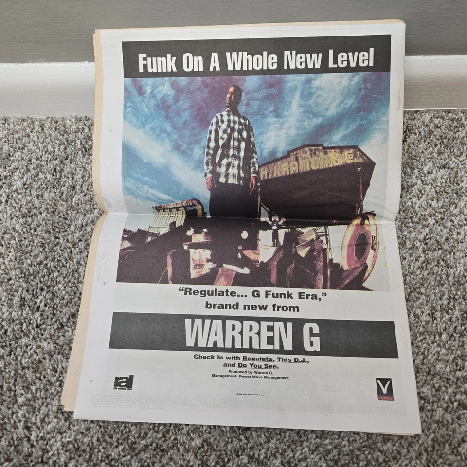 The Source Awards Magazine 90s Warren G G Funk Vintage Hip Hop Music MAGAZINE  - Image 3 of 4