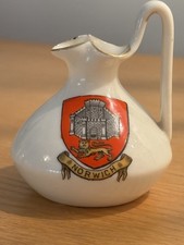 W H Goss Crested China - Shrewsbury Romano-Salopian Ewer - Norwich (Norfolk)