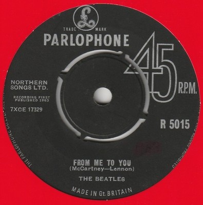 7'' - Beatles - From Me To You - Parlophone - R 5015 **Small Letters**