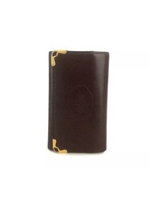 Must de Cartier Leather 6 Ring Key Case Bordeaux/4BA1033