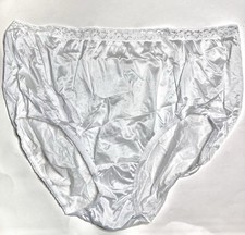 Vintage Hanes Panties White Size 12 Sissy Panty Nylon