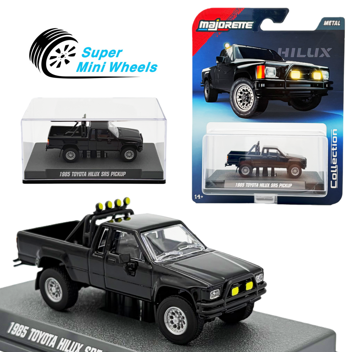 Majorette 1:64 Collector Series – 1985 Toyota Hilux SR5 Pickup